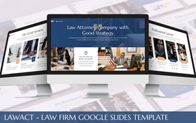 律师事务所Google幻灯片模板素材 Lawact – Law Firm Google Slides Template