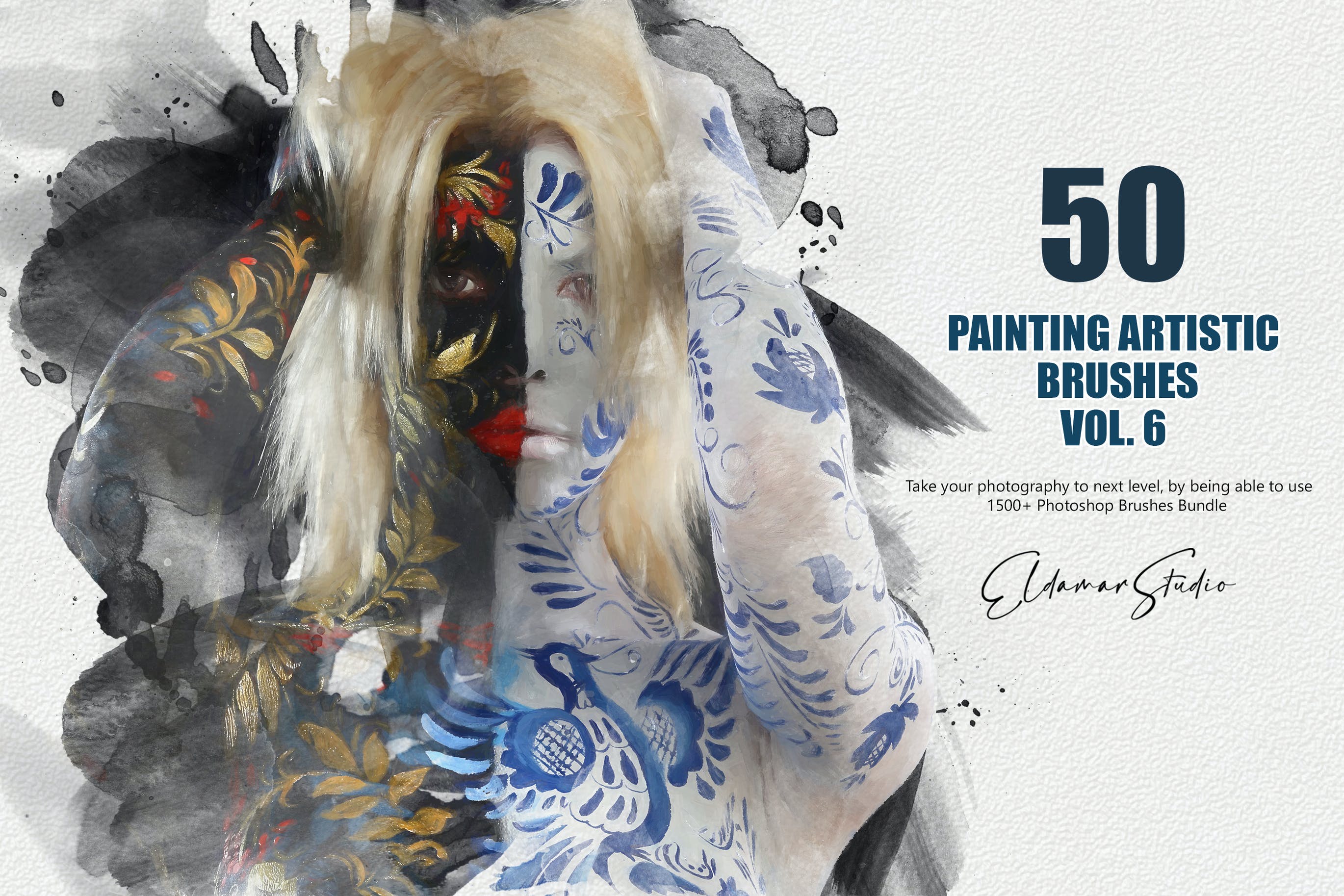 50个水彩艺术绘画笔刷素材v6 50 Painting Artistic Brushes – Vol. 6 笔刷资源 第1张