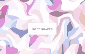 柔和形状无缝图案素材 Soft Shapes Seamless Pattern