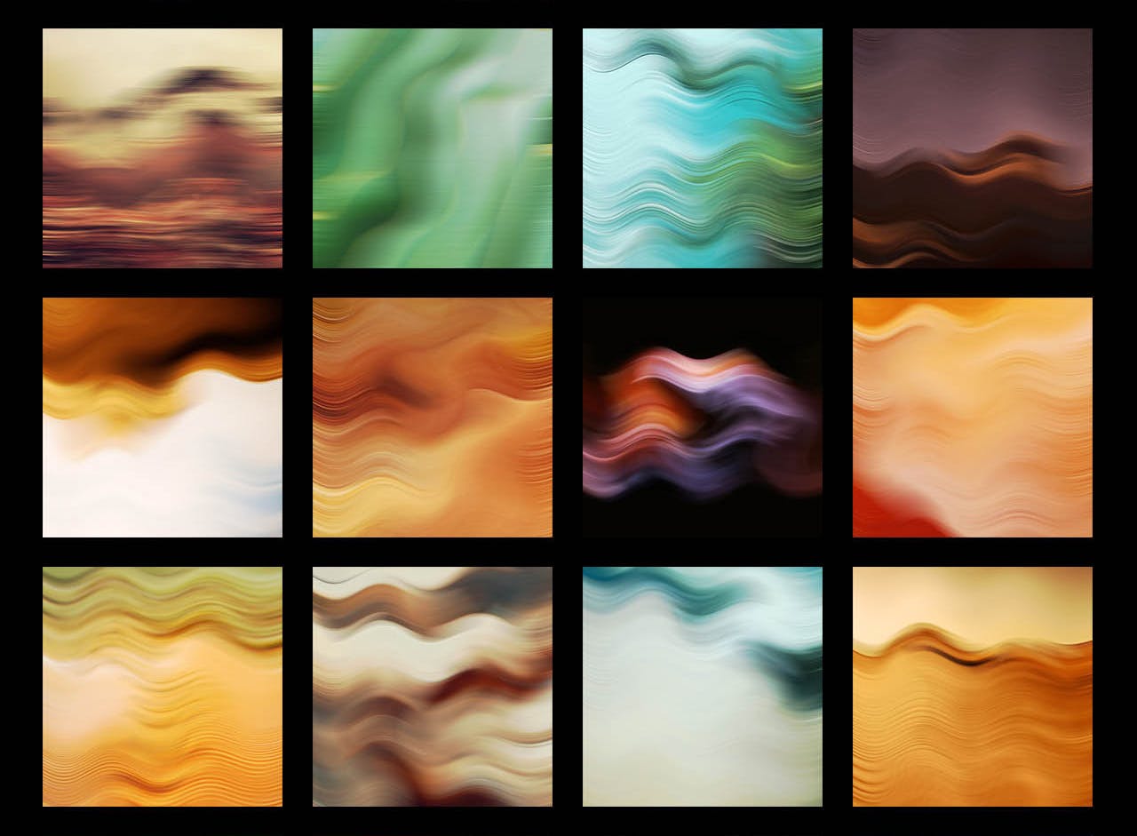 100个抽象波浪纹理和背景包 100 Abstract Textures & Backgrounds Pack 图片素材 第14张