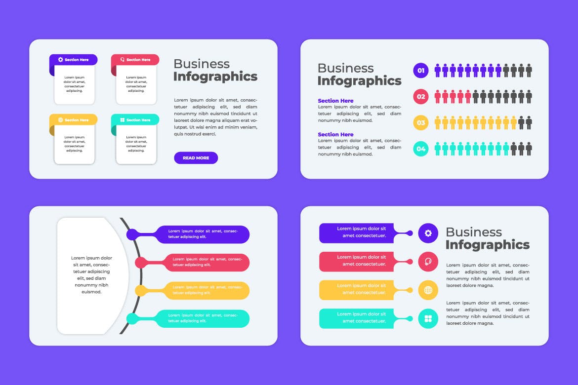 步骤计划信息图表模板 Premium Infographics Template 幻灯图表 第2张