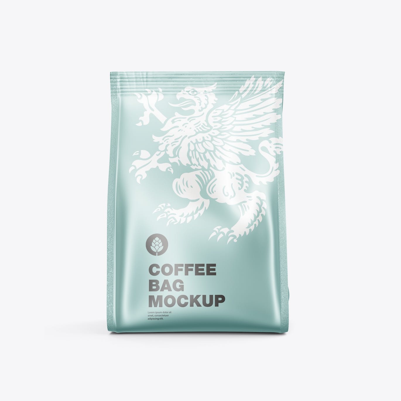 金属纸咖啡袋包装样机图 Pack Metallic Paper Coffee Bag Mockup 样机素材 第6张