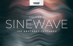 100个抽象波浪纹理和背景包 100 Abstract Textures & Backgrounds Pack