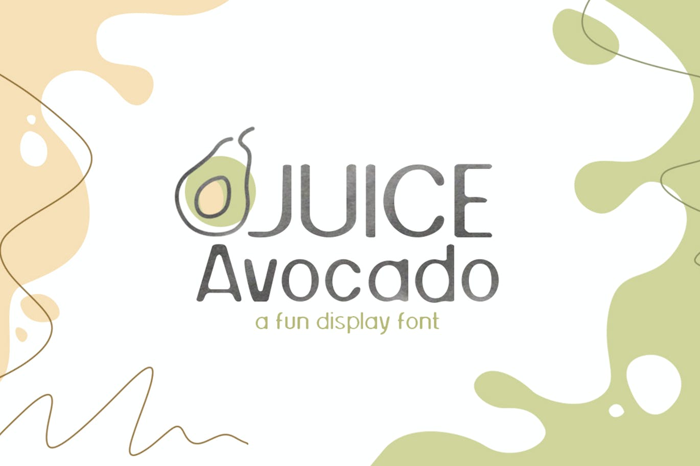 有趣的展示字体素材 Juice Avocado 设计素材 第1张
