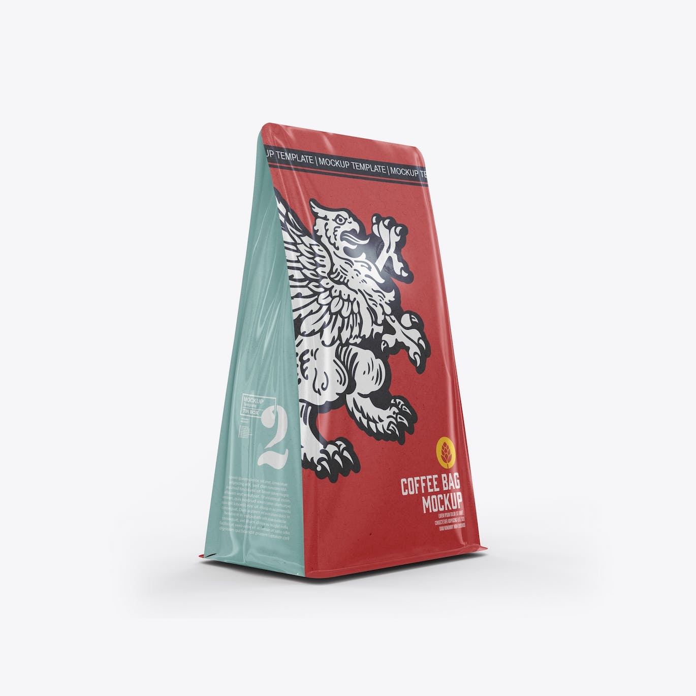 牛皮纸咖啡袋包装展示样机图 Set Kraft Paper Coffee Bag Mockup 样机素材 第8张