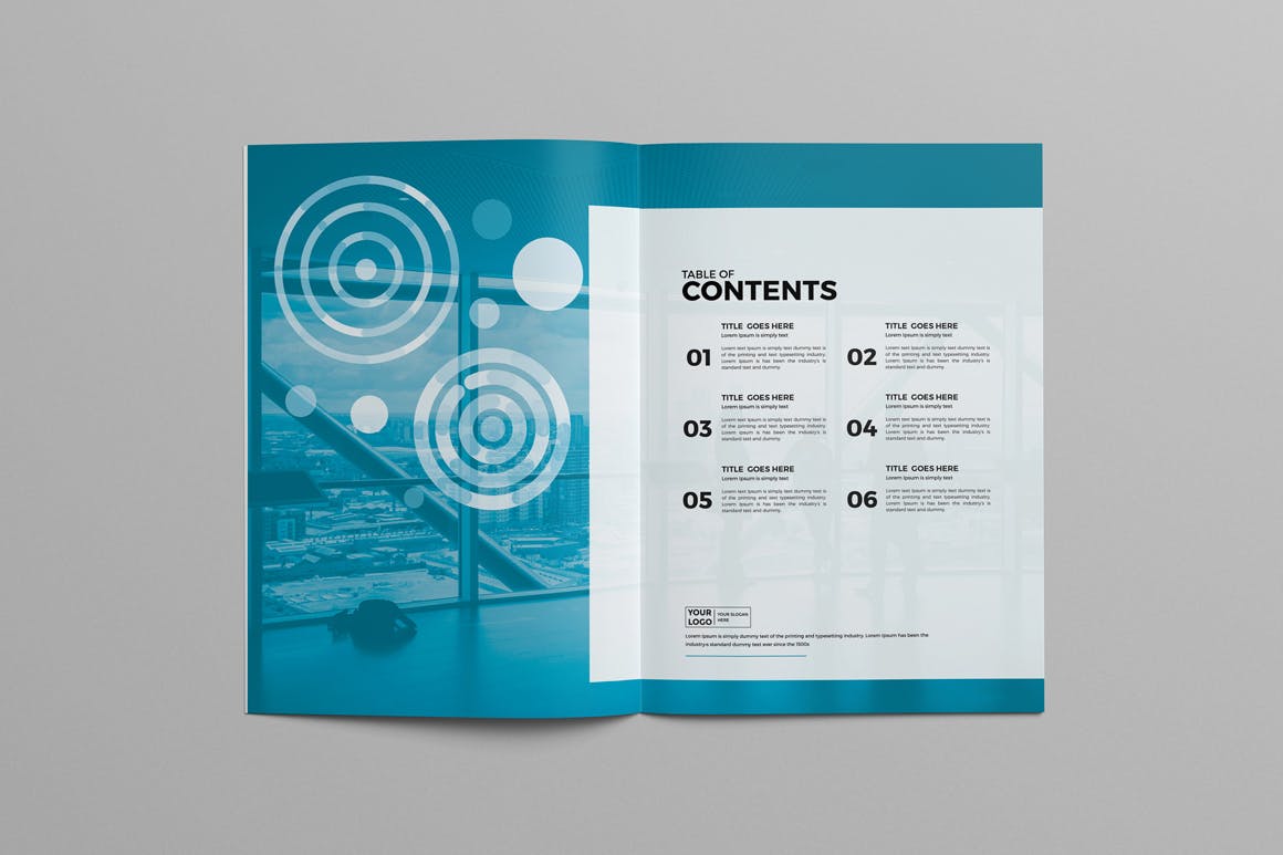 公司简介手册宣传册模板 Business Company Brochure 幻灯图表 第3张
