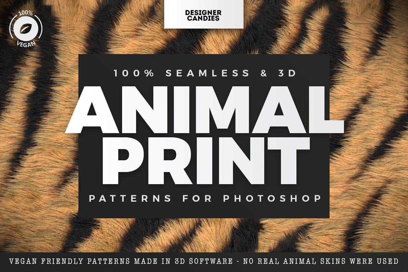 适用于Photoshop的动物印花图案 Animal Print Patterns for Photoshop 图片素材 第1张