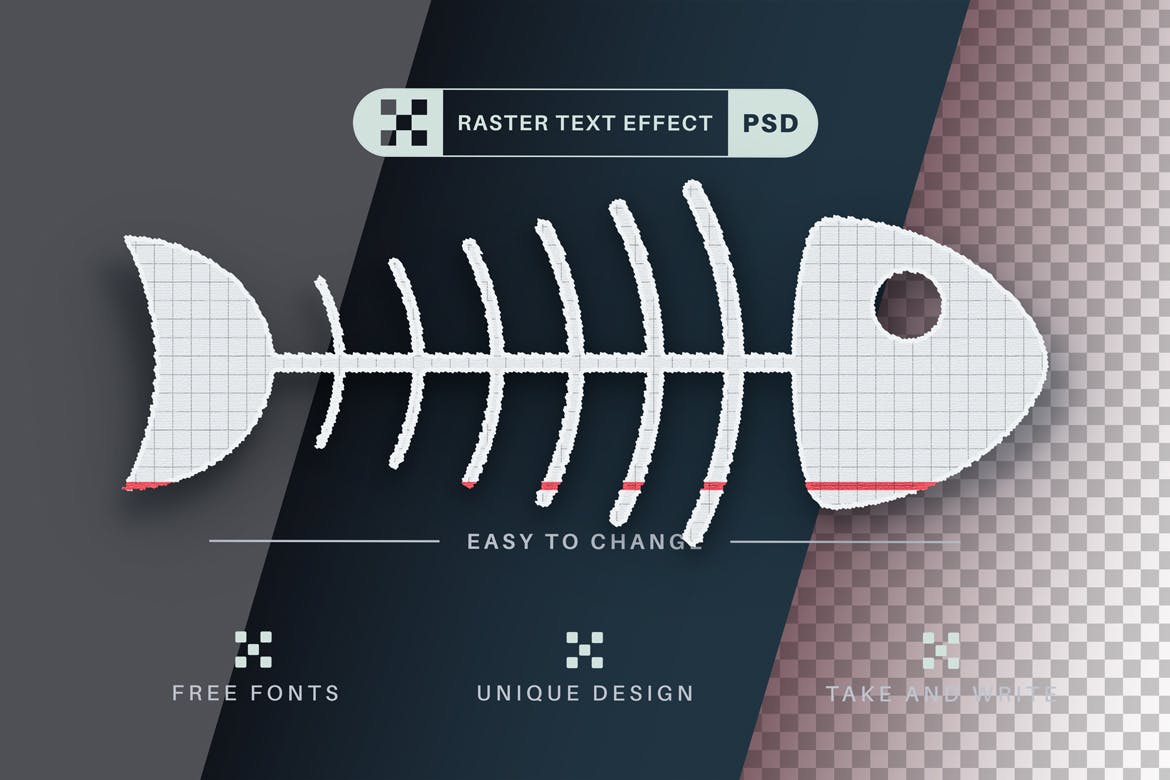 网格作业本文字效果字体样式 PSD School – Editable Text Effect, Font Style 插件预设 第4张