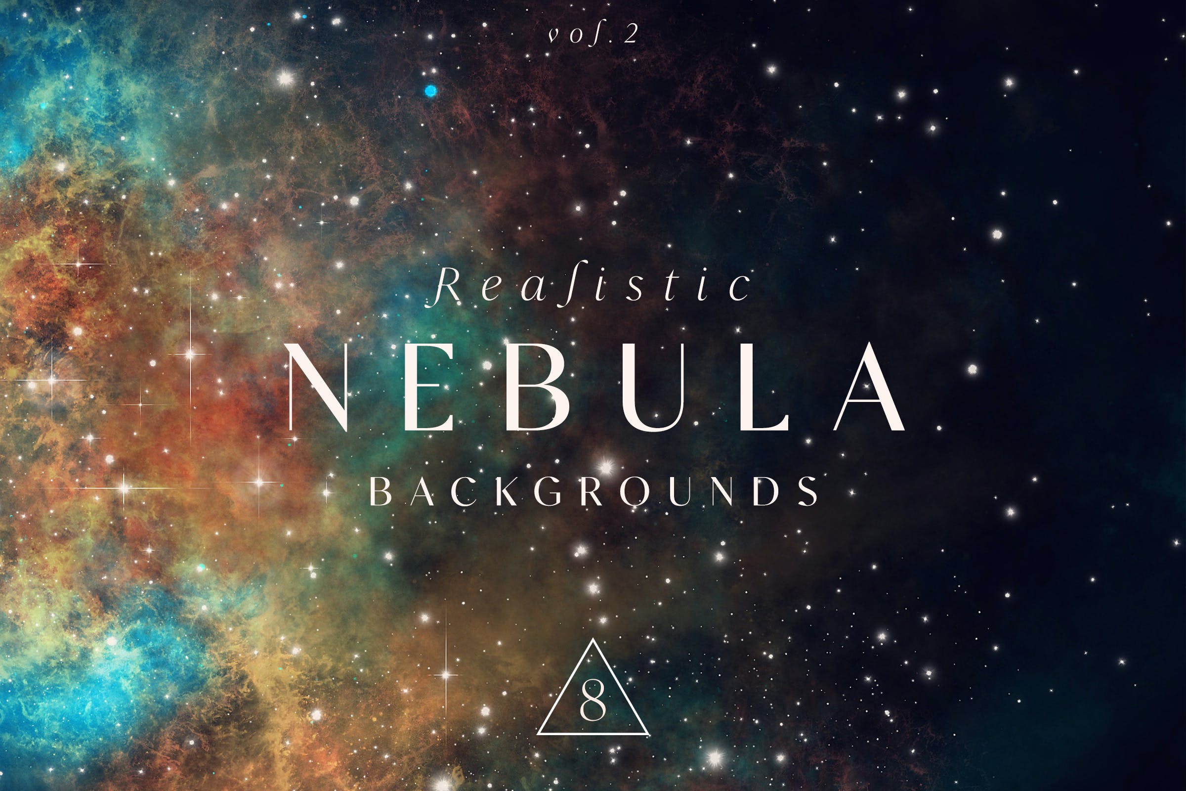 逼真星云太空背景v2 Realistic Nebula Backgrounds Vol.2 图片素材 第1张