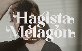 海报设计衬线字体素材 Hagista Melagon Serif Font