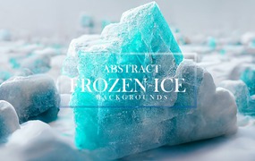 抽象冰雪背景素材 Abstract Frozen Ice Backgrounds #01