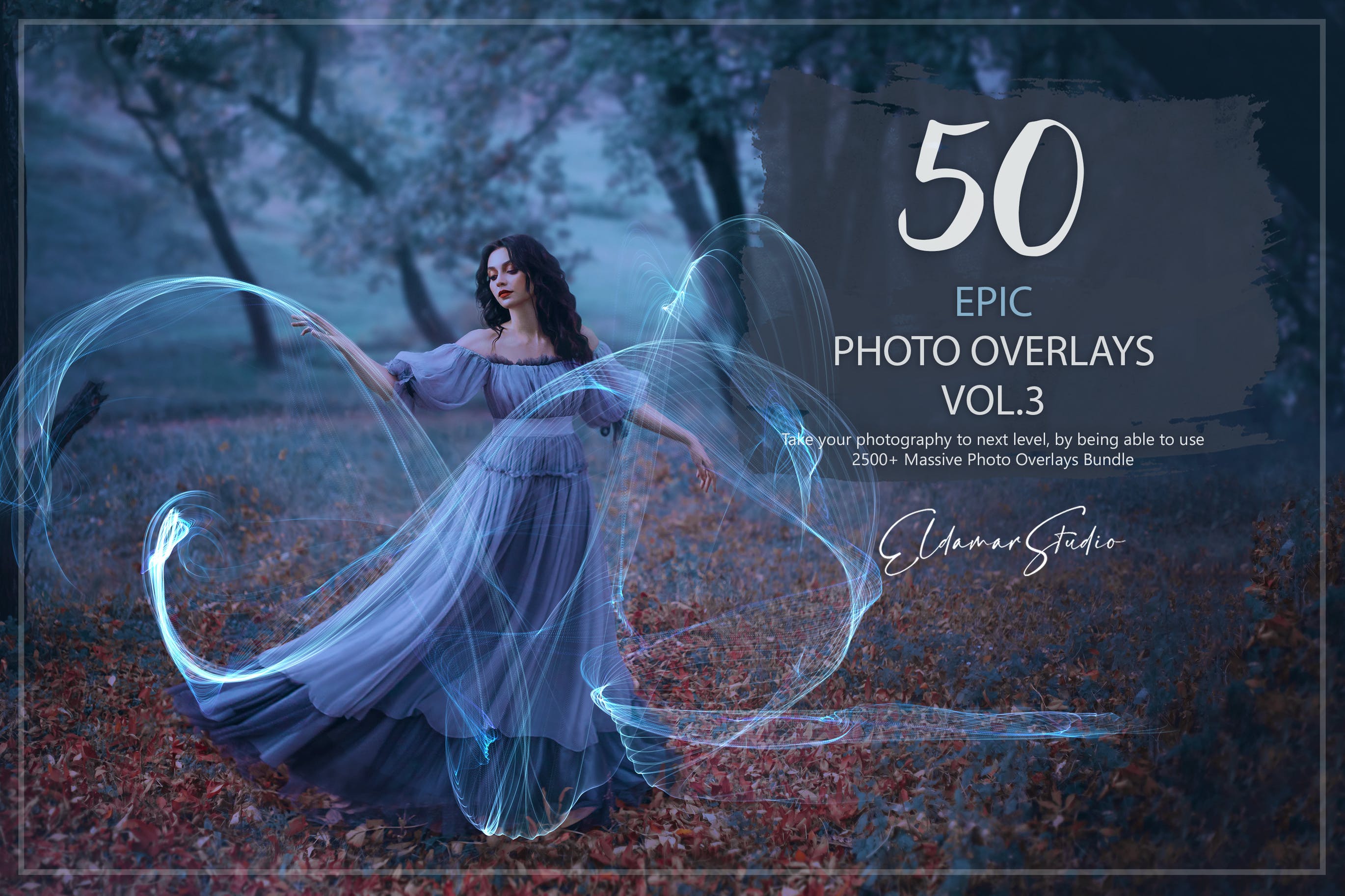 50个彩色线条照片叠层背景素材v3 50 Epic Photo Overlays – Vol. 3 图片素材 第1张