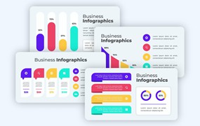 项目进展信息图表模板 Progress Infographics Template