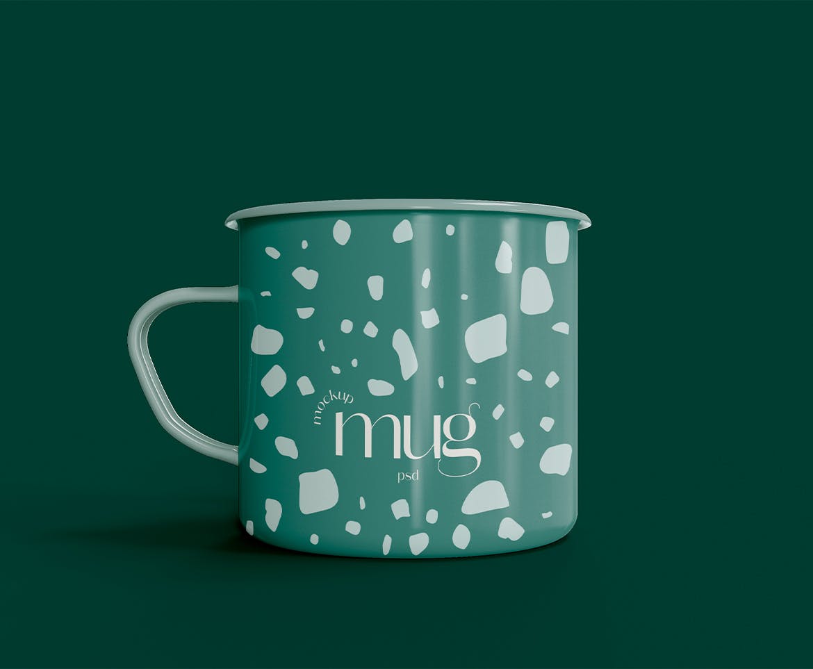 陶瓷咖啡马克杯杯身设计样机模板v1 Ceramic Mug Mockup 样机素材 第2张