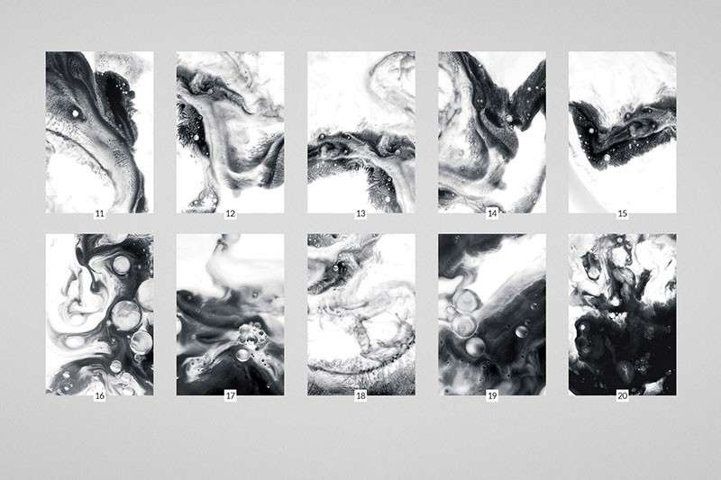 100张水墨风流体纹理背景图片素材JPG 图片素材 第8张