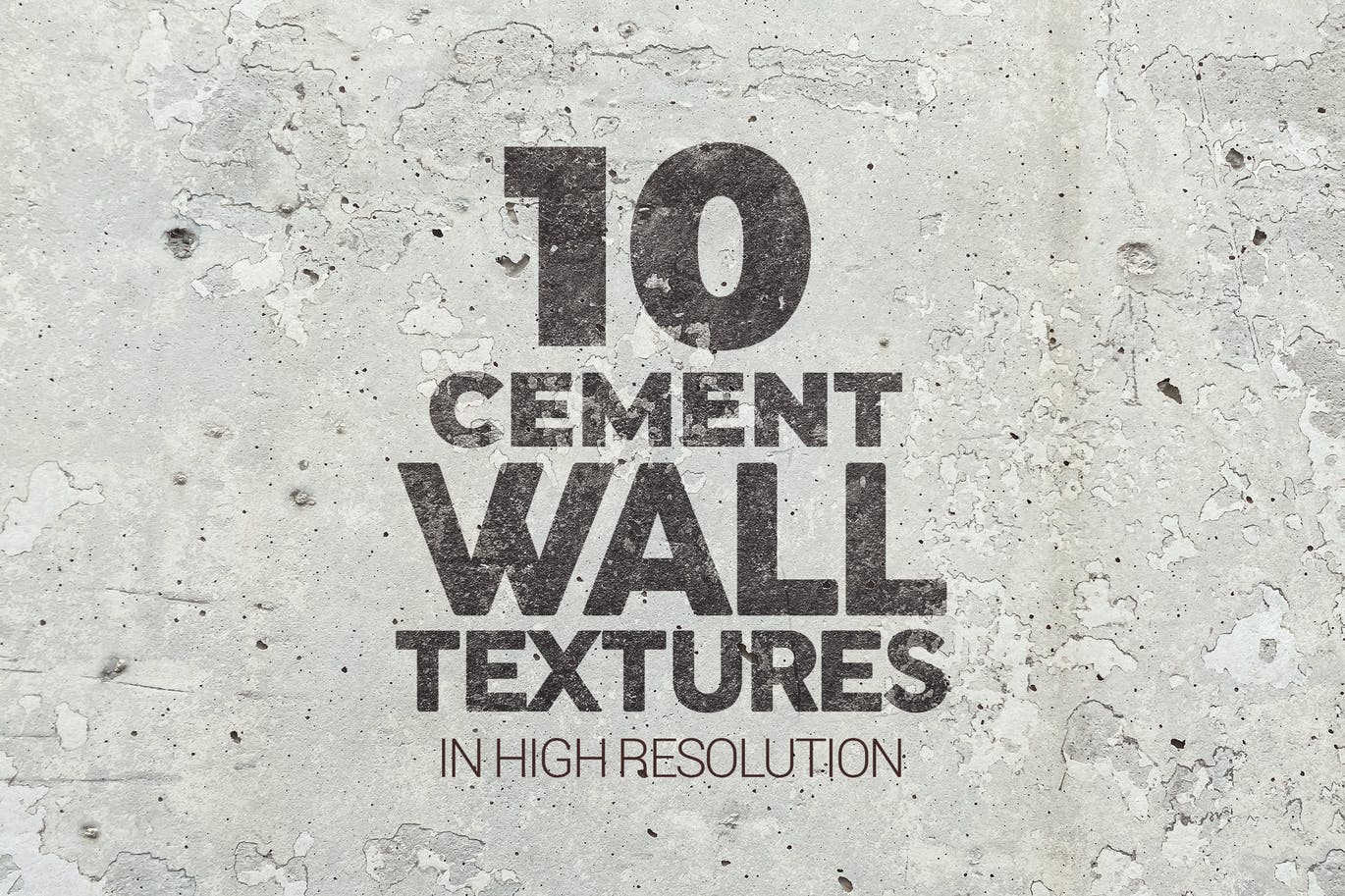 10个水泥墙纹理背景素材 Cement Wall Textures x10 图片素材 第1张