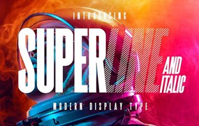 Superline现代醒目的英文字体