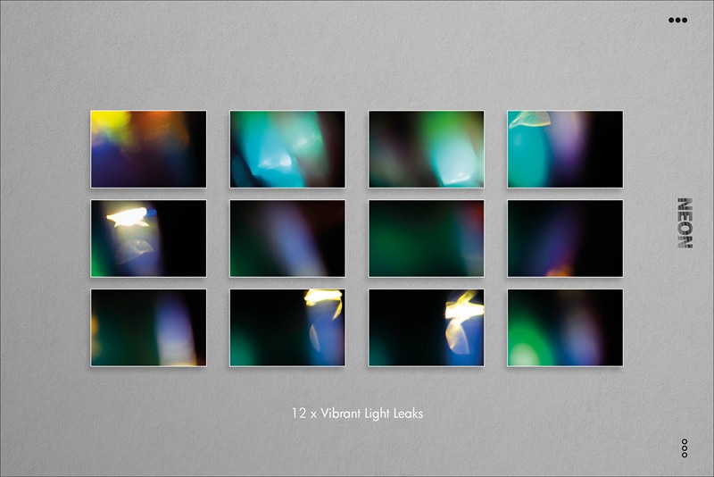 120种赛博朋克光学捕获高分辨率模拟霓虹灯泄漏发光叠加层图片素材 图片素材 第14张