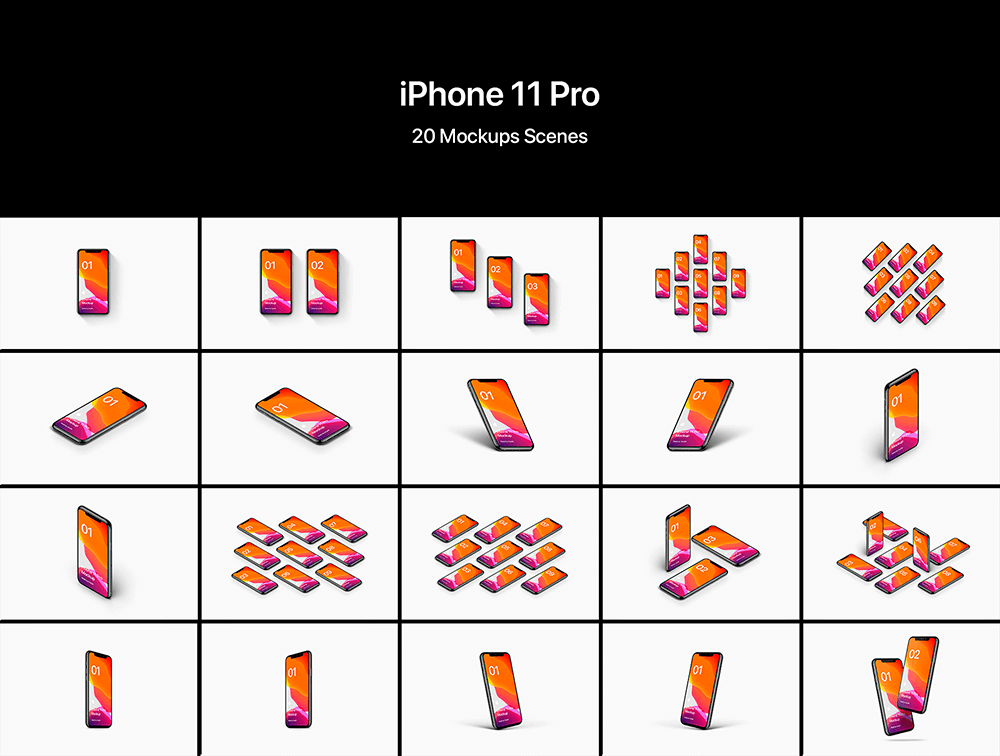 20个iPhone 11 Pro手机样机合集 样机素材 第11张