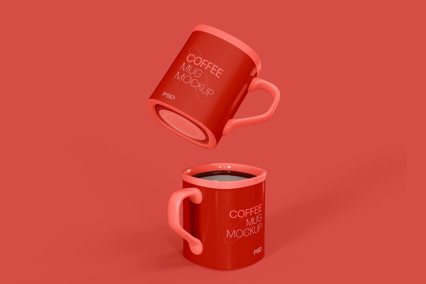 陶瓷咖啡马克杯杯身设计样机模板v4 Ceramic Mugs Mockup 样机素材 第1张