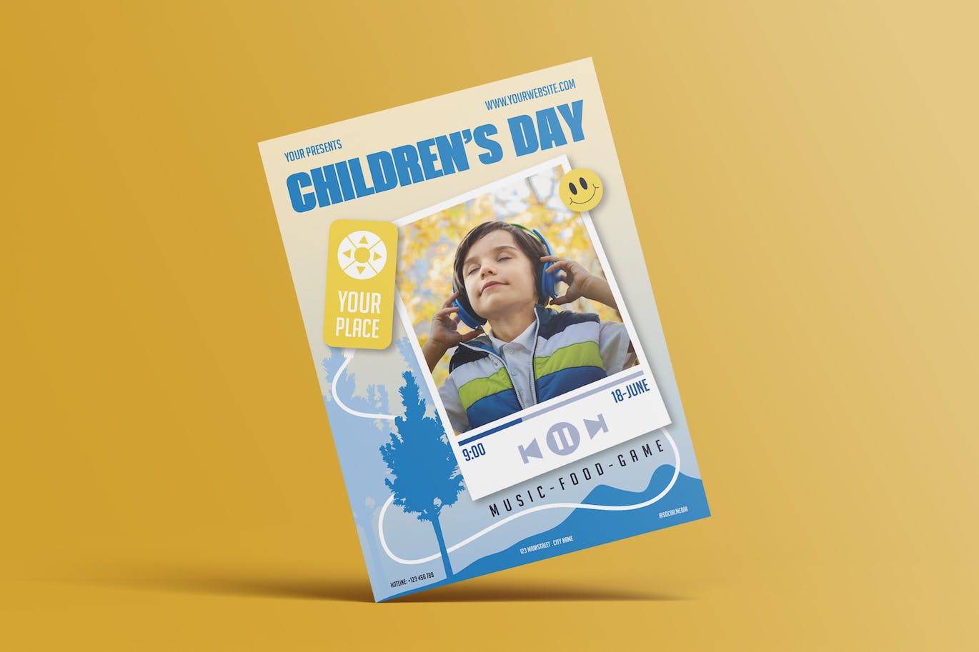 儿童节活动海报设计模板 Happy Children’s Day Flyer 设计素材 第1张
