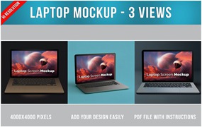 笔记本电脑MacBook样机 Laptop Mockup