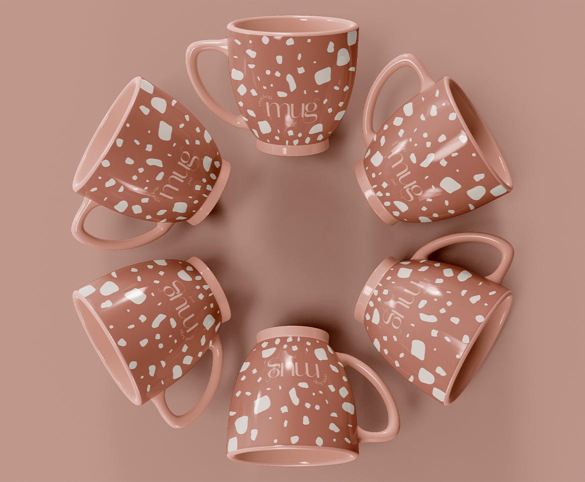 陶瓷咖啡马克杯杯身设计样机模板v5 Ceramic Mugs Mockup 样机素材 第3张