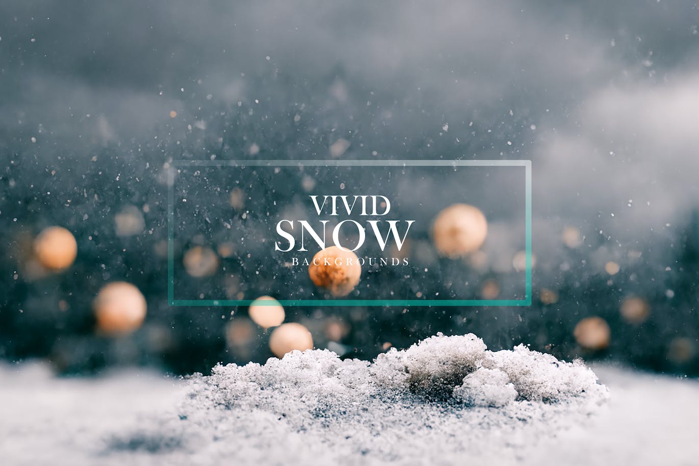 清晰逼真冬天白雪背景 Vivid Snow Backgrounds 图片素材 第2张