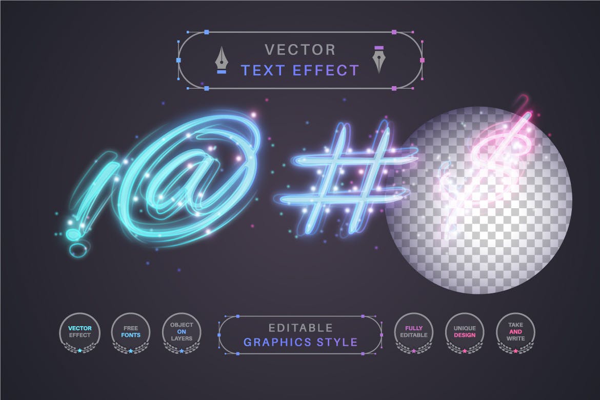 闪光笔划矢量文字效果字体样式 Flash Stroke – Editable Text Effect, Font Style 插件预设 第6张