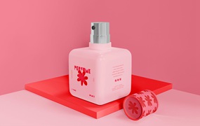 香水瓶品牌包装展示样机psd模板v4 Perfume Bottle Mockup