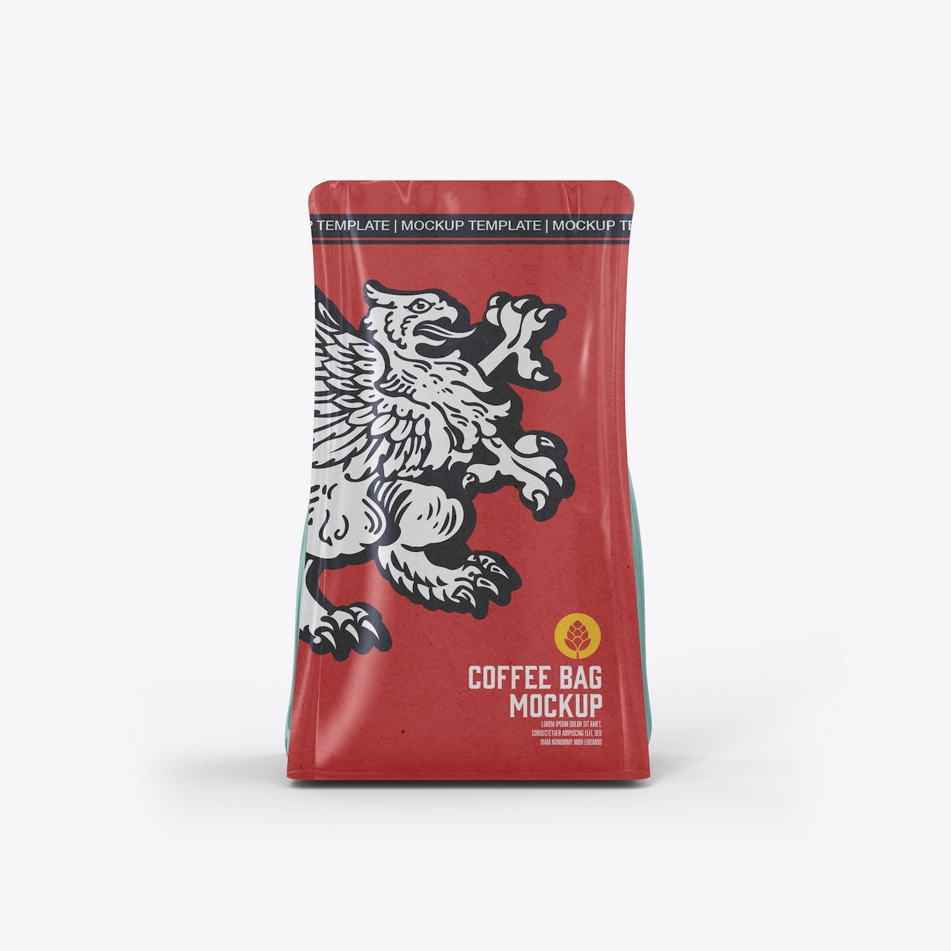 牛皮纸咖啡袋包装展示样机图 Set Kraft Paper Coffee Bag Mockup 样机素材 第9张