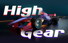 赛车游戏无衬线字体素材 High Gear – Gaming Font