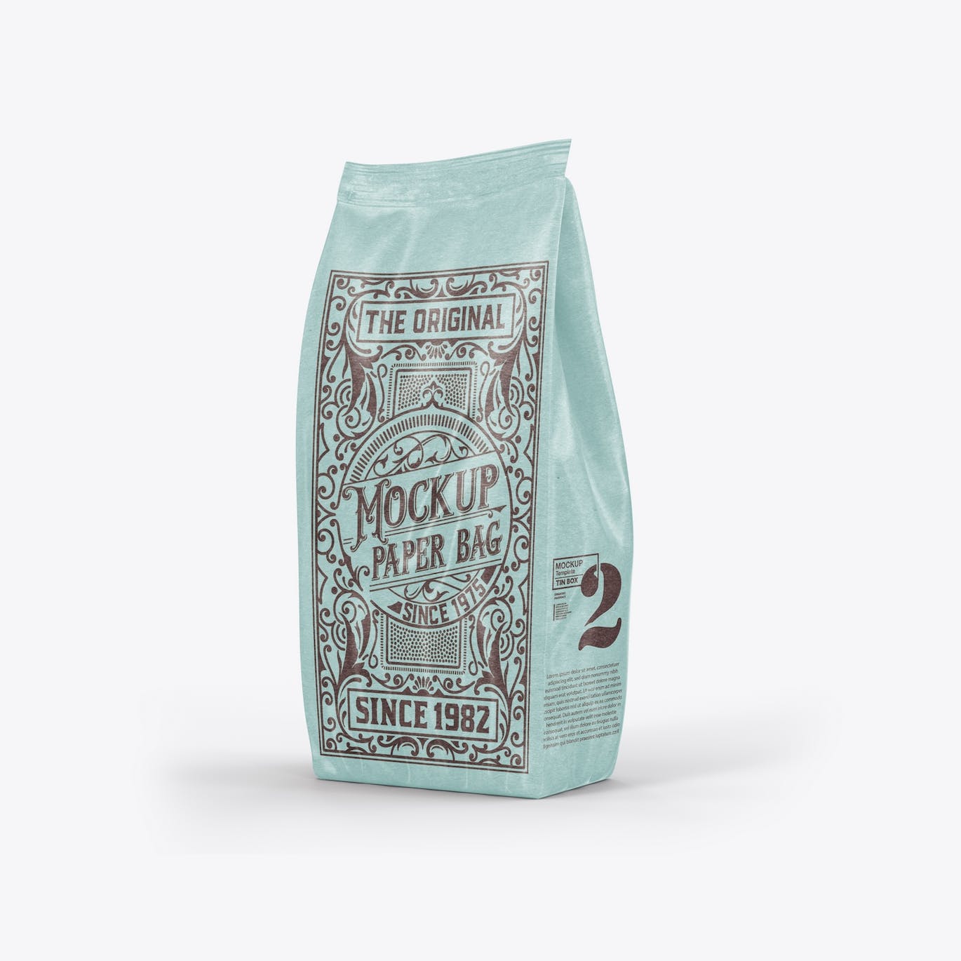 牛皮纸食品袋设计样机图 Set Kraft Food Bag Mockup 样机素材 第5张