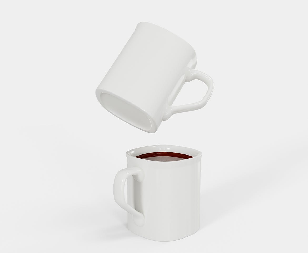 陶瓷咖啡马克杯杯身设计样机模板v4 Ceramic Mugs Mockup 样机素材 第2张