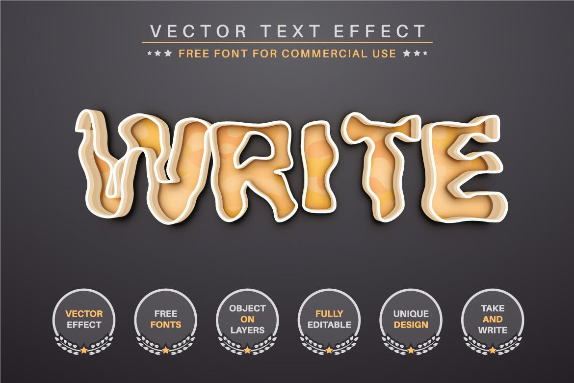 橡皮泥矢量文字效果字体样式 Plasticine – Editable Text Effect, Font Style 插件预设 第4张