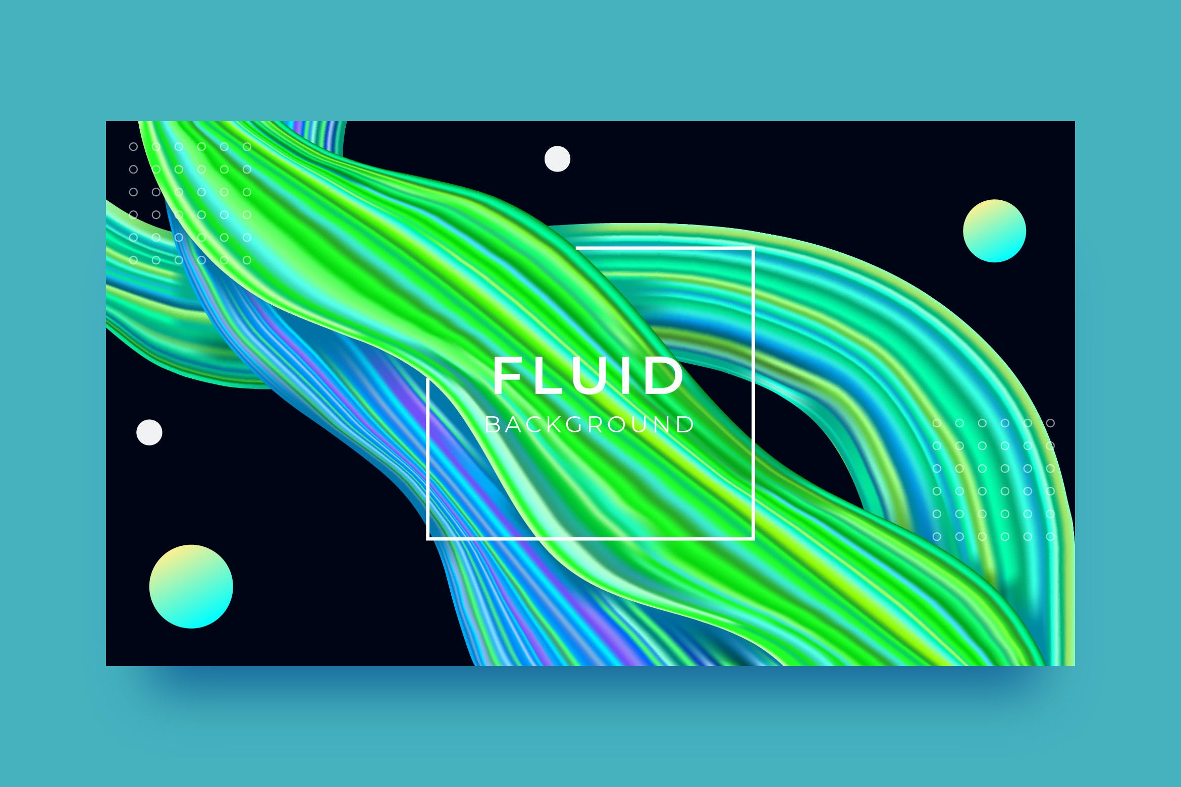 彩色液体抽象背景模板v2 Liquid Abstract Background 图片素材 第1张