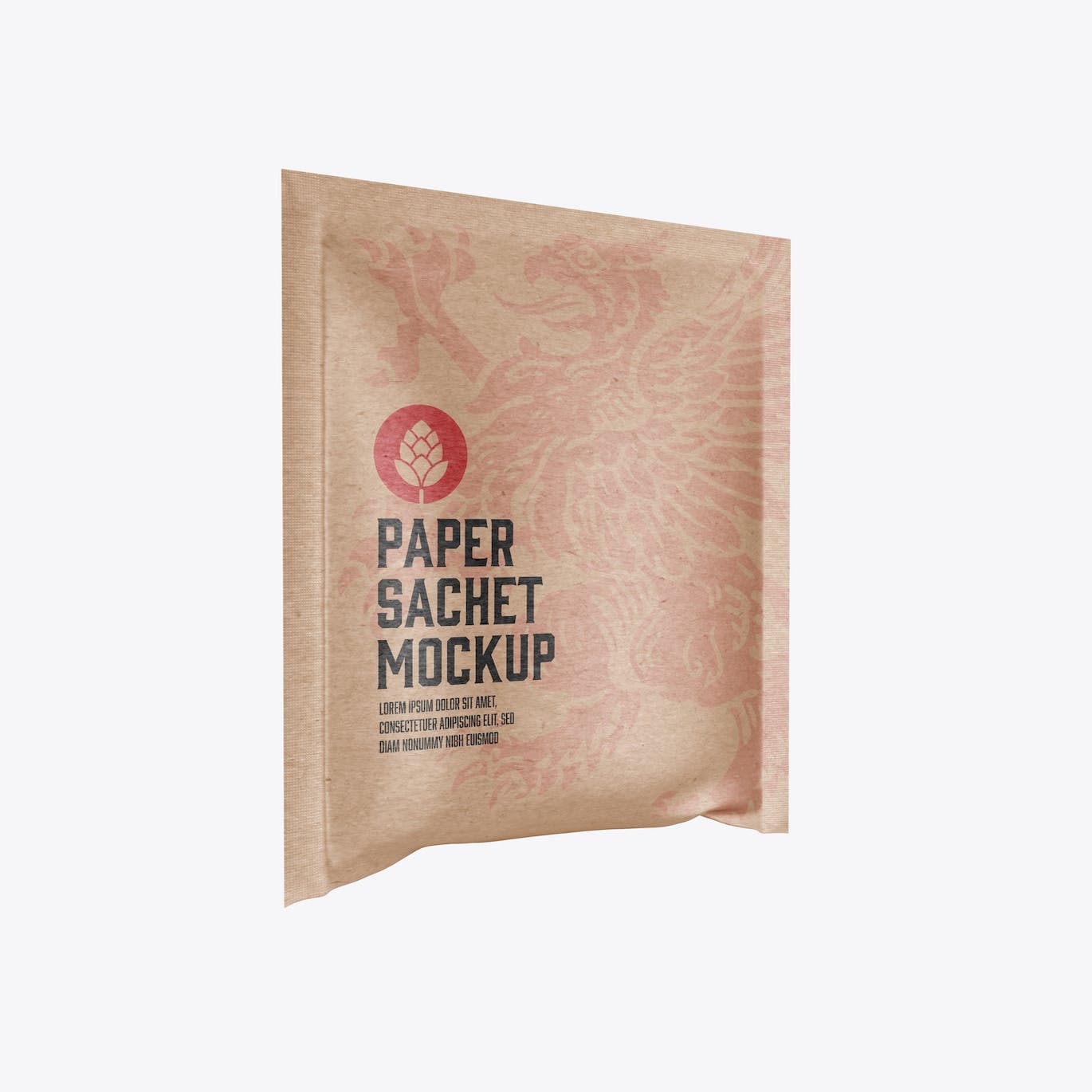 牛皮纸袋包装设计样机图 Kraft Sachet Mockup 样机素材 第3张