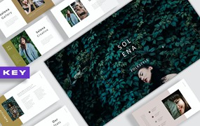 Lookbook杂志风谷歌幻灯片设计模板 Solena Lookbook Google Slides