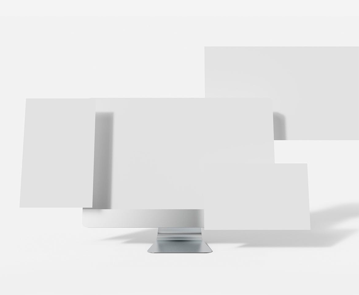 UI屏幕设计电脑样机psd模板v3 Computer with UI Screen Design Mockup 样机素材 第3张