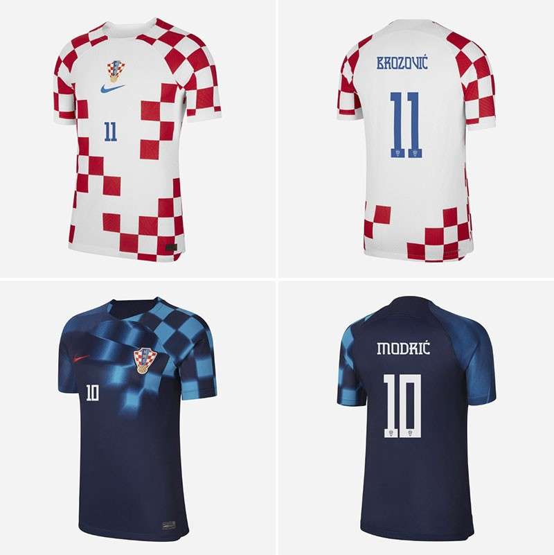 2022年世界杯克罗地亚队球衣字体 设计素材 第2张