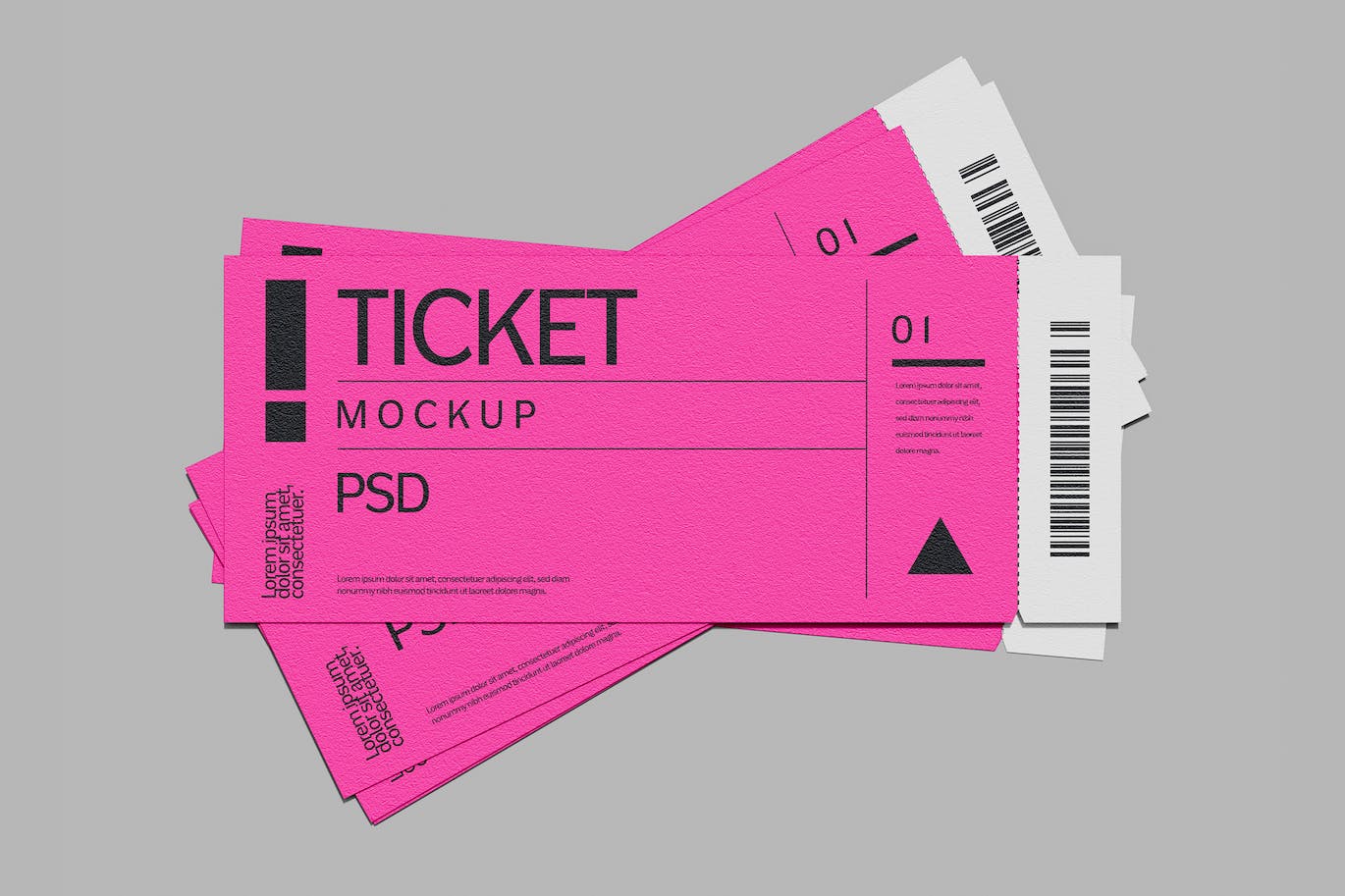 门票/票券/票证设计样机psd模板v2 Tickets Pass Mockup 样机素材 第1张