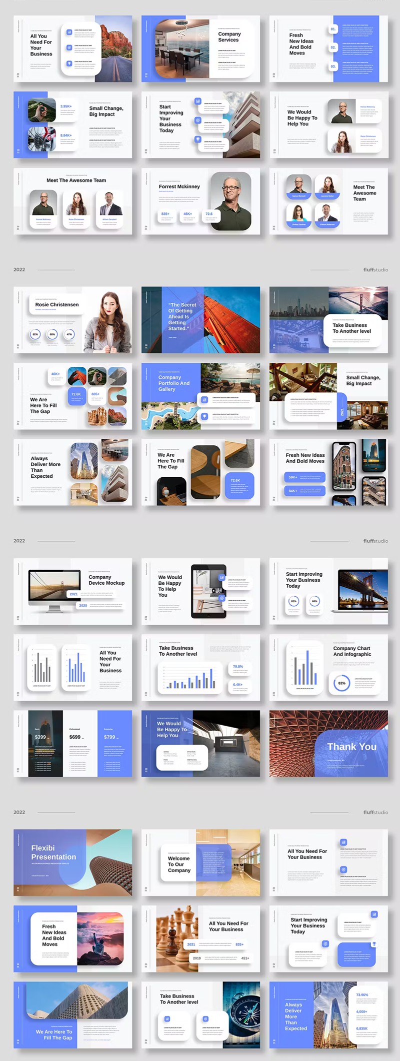 专业多用途演示谷歌幻灯片设计模板 Flexibi – Multipurpose Google Slides Template 幻灯图表 第2张