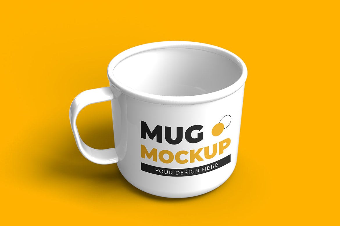 金属水杯外观设计样机图 Metal Mug Mock-up 样机素材 第3张