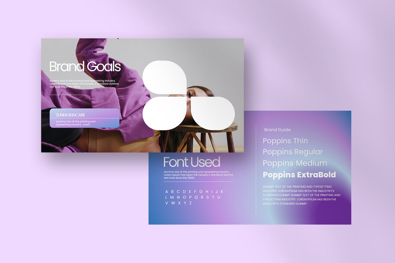 美妆品牌指南Powerpoint模板下载 Sunni Brand Guide – PowerPoint 幻灯图表 第2张