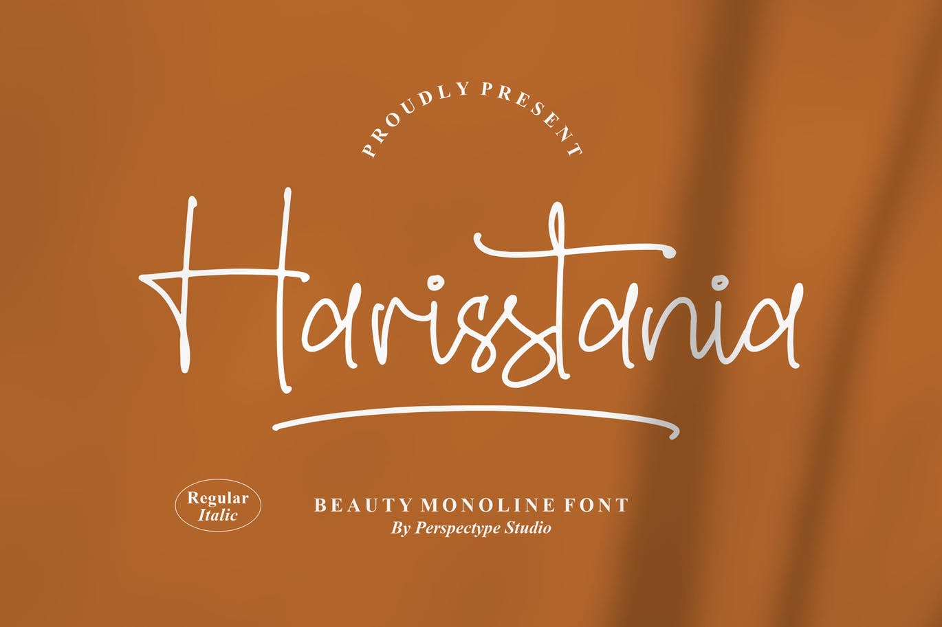 艺术创作单线字体素材 Harisstania Monoline Font 设计素材 第3张