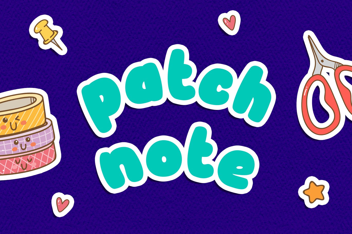 儿童书籍无衬线字体素材 Patch Note – Kids Font 设计素材 第1张