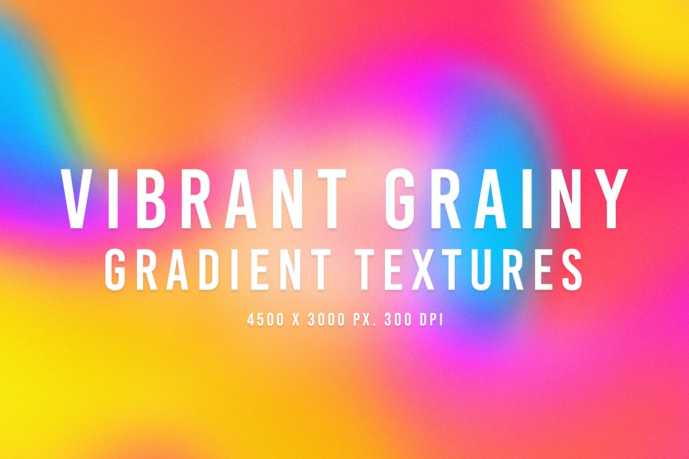 充满活力的颗粒渐变纹理 Vibrant Grainy Gradient Textures 图片素材 第1张