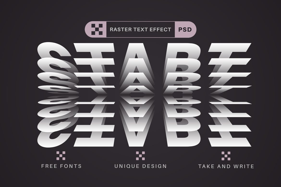 堆叠纸张文字效果字体样式 Paper Rustle – Editable Text Effect, Font Style 插件预设 第5张