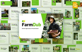 农业概况简介Google幻灯片设计模板 FarmDub – Agriculture Profile Google Slides