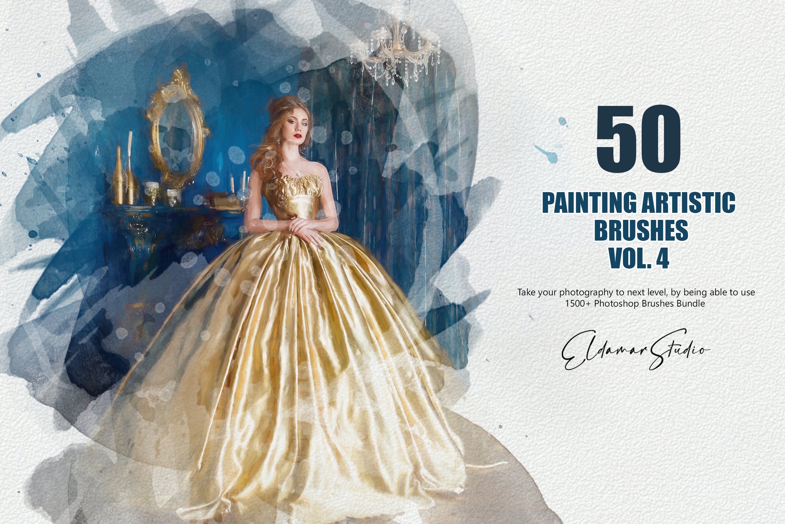 50个水彩艺术绘画笔刷素材v4 50 Painting Artistic Brushes – Vol. 4 笔刷资源 第1张